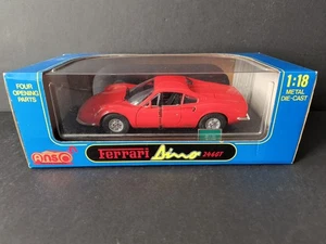 Anson Ferrari Dino 246 GT Red Diecast Replica w/Base 1:18 scale. - Picture 1 of 10