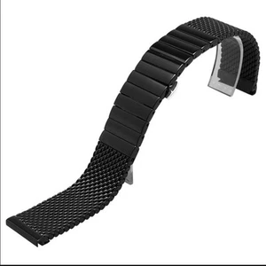 20/22mm Width 18.5CM Length Milanese Mesh Web+Strip Watch Band Strap Bracelet F - Picture 1 of 18
