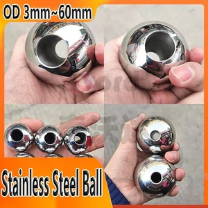Drilling Balls Threadless OD 3mm-60mm Stainless Steel Blind Hole Ball Knob Ball - Picture 1 of 12