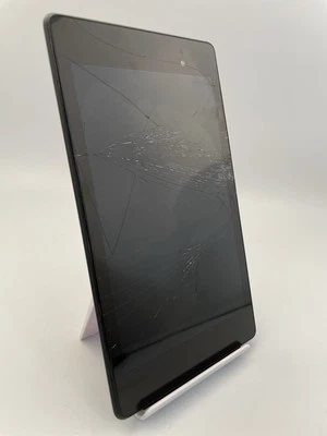 Asus Google Nexus 7 K008 7" Black Android Tablet Cracked Spares & Repairs #D - Image 1 of 4