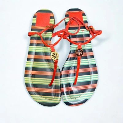 Sandalia Tory Burch Habanero Pimienta/Bauer Rayas Emmy Charol Foto 1 de 4