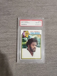 1979 Topps Earl Campbell Rookie RC PSA 8 NM-MT #390 Oilers Hall Of Fame Registry - Picture 1 of 10