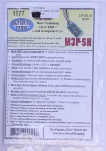 Train Control Systems 1177 M3P-SH Now Featuring Back EMF/ Load Compensation - Picture 1 of 1