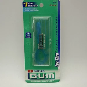 Butler Gum EEZ-Thru 25 Floss Threaders  Braces Bridges Crown + Travel Case VTG - Picture 1 of 2