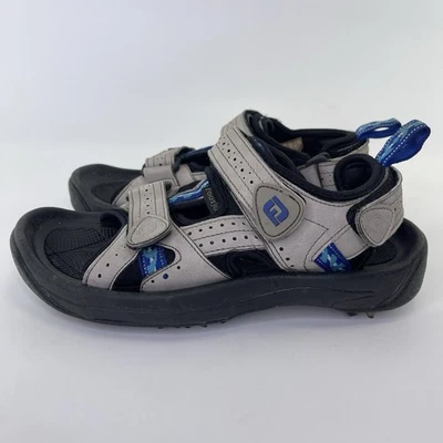 Footjoy FJ 48443 Golf Sandals Leather Adjustable Straps Soft Spike Mens Size 7M - Image 1 of 4