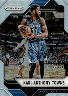 Karl-Anthony Towns 2016-17 Panini NBA Silver Refractor Prizm #262 - Image 1 of 2