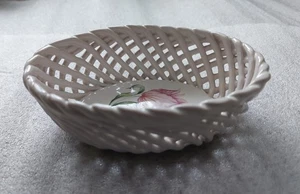 Kleine Schale (oval), Durchbruchkeramik, Dekoration - Bild 1 von 7