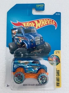 Hot Wheels  Monster Dairy Delivery 161/365, 5/10  [Blue]  HW Art Cars  Diecast - Picture 1 of 2