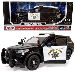 Ford Police Interceptor 2022 utilitario CA Highway Patrol CHP 1/24 MOTORMAX 76991 - Imagen 1 de 9