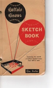 1953 Buffalo Bisons Sketch Book/Media Guide - RARE! - Picture 1 of 8