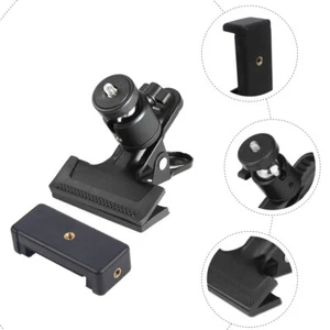 Mobile Phone Clip Holder Cellphone Stand with Travel for Clamp Mount - Photo 1 sur 12