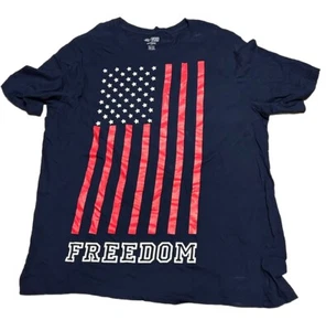 hollywood the jean people 3XL Flag Freedom Men T-shirt NWOT Big & Tall 112 - Picture 1 of 1