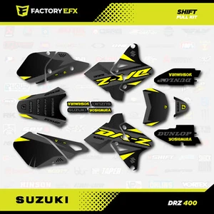 Kit de gráficos de cambio amarillo gris se adapta a Suzuki DRZ400SM Drz400s drz400 Supermoto DRZ - Imagen 1 de 4
