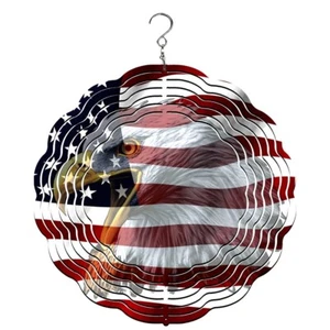 US Flag Wind Spinners | Yard Decorations |July 4th - Picture 1 of 1