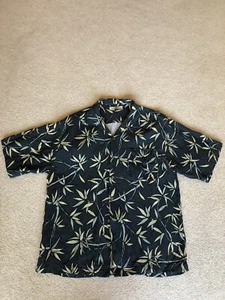Tommy Bahama 100% Seide Hemd Gr. L Dschungelmuster grün - Bild 1 von 5