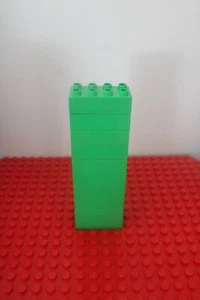 Lego Duplo 2X4 Steine Blöcke Menge 10 GRAS GRÜN HELL MEDIUM - Bild 1 von 1
