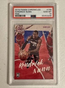 2019 Panini Chronicles Luminance Pink #156 Kendrick Nunn Rookie RC PSA 10 GEM MT - Picture 1 of 2