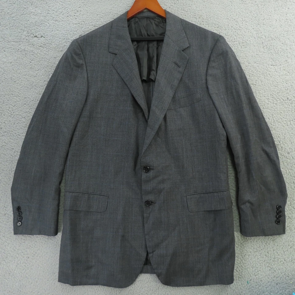 Abrigo deportivo chaqueta Oxxford Clothes para hombre 44L gris ojo de pájaro ventana sin estructura Foto 1 de 4