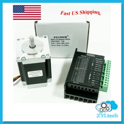 Motor paso a paso Nema 23 con kit Toshiba Driver TB6600 1,9 N.M 269 OZ. pulgadas Foto 1 de 4