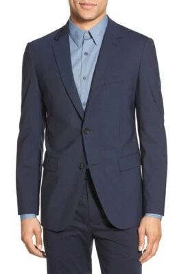 THEORY Men's Blue 'Wellar' Wool-Blend Sport Coat Sz 44R 135698 - Image 1 of 4