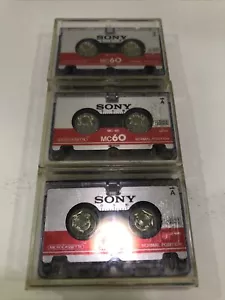 Neue Sony MC-60 Microkassetten 3MC-60 (60 Min. ea. seite) - Bild 1 von 2