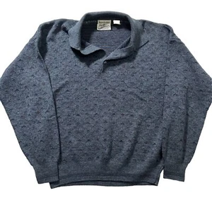 Vintage 80s Sears Roebucks Wool Blend Sweater Men's Size Medium Made In Italy - Picture 1 of 8