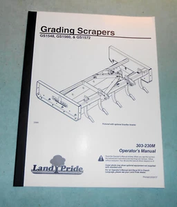 Manual de operador de raspadores de clasificación 303-230 para GS 1548-1560-1572 - Imagen 1 de 4