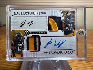 2018 Limited Combos James Washington JuJu Smith-Schuster Patch Auto 08/10 RY - Picture 1 of 2