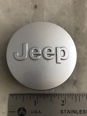 2007-15 JEEP Grand Cherokee Wrangler Wheel Center SILVER Cover Cap OE 1LB77TRMAC - Image 1 of 4