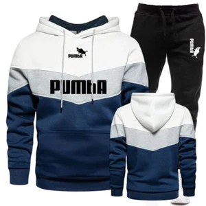 Pumba Mens Tracksuit - Hoodie & Sweatpants 2 Piece Set - Mens Fashion Jogger Set - Picture 1 of 20