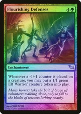 Flourishing Defenses FOIL Shadowmoor NM Green Uncommon MAGIC MTG CARD ABUGames