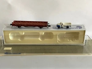 ✅ Hobbytrain H23818 N/1:160 Flachwagen Rtmm DB + Opel Blitz HB (FZ287-11S5/1) - Foto 1 di 9