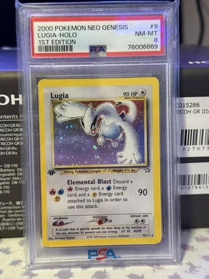 2000 POKEMON NEO GENESIS 1ST EDITION #9 LUGIA-HOLO PSA 8 - Image 1 of 2