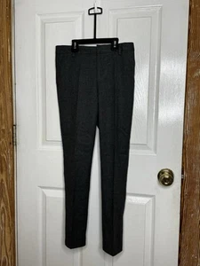 Pleated Dress Pants Boys Size 12 Gray Pleated Straight Leg - Picture 1 of 4