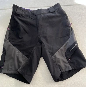 Endura Hummvee Black Cycling Shorts Women's Small VGC - Picture 1 of 7
