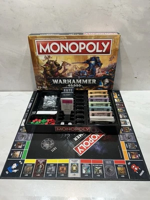 Monopoly Warhammer 40k Edition Board Game - War Hammer 40,000 100% Complete VGC - Image 1 of 4