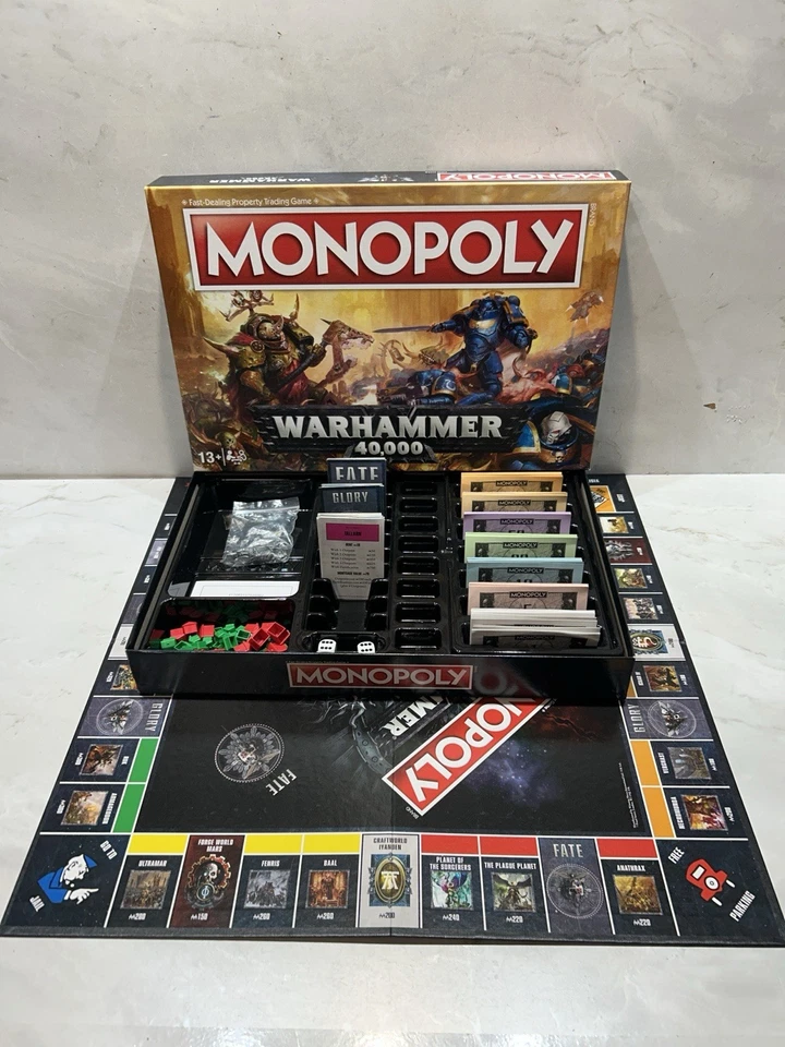 Monopoly Warhammer 40k Edition Board Game - War Hammer 40,000 100% Complete VGC - Image 1 of 4