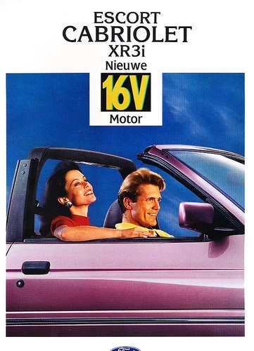 1992 Ford Escort Cabriolet XR3i Dutch Sales Brochure Prospekt Foto 1 de 1