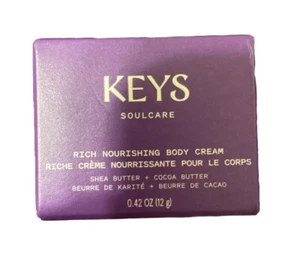 Keys Soulcare Rich Pflegende Körpercreme 12 g 0,42 oz Reisegröße NEU - Bild 1 von 2