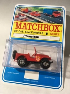 Matchbox Lesney Phantom #72 Superfast Fire Chief Standard Jeep Blister Pack. - Picture 1 of 9
