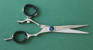 Friseurschere 16 cm silber drehbarer Daumen Haarschere Profi Schere - Bild 1 von 5
