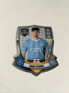 Escudo cromado Topps Match Attax UEFA 2023/24 Pro Elite SH1 John Stones Man City - Imagen 1 de 1
