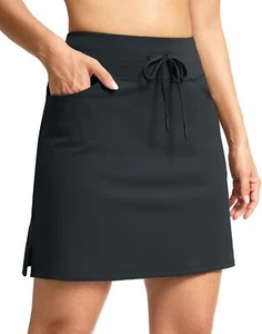 Women's Golf Skorts Skirts with 3 Pockets 18" High Waisted Athletic Skorts fo... - Picture 1 of 7