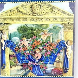 NOS Vintage Santoro Swing Graphics Victorian Cupid 3D Pop Up Valentine Card - Picture 1 of 6