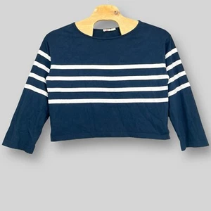 Faherty Sport Jersey Shirt Womens Large Long Sleeve Tee Cape May Stripe - Picture 1 of 8