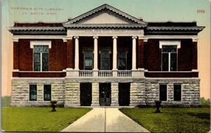 CARNEGIE CITY LIBRARY Fort Smith, Arkansas AR unused Postcard - Picture 1 of 2