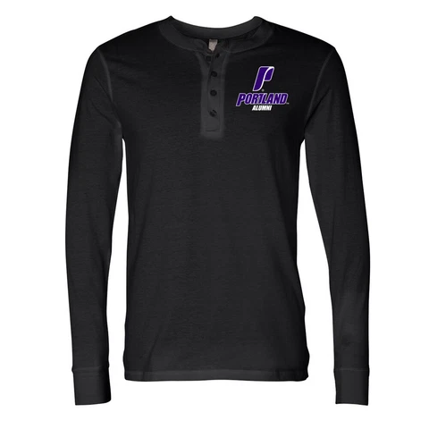 Official NCAA Portland Pilots Alumni Men's Long Sleeve Jersey Henley Cover