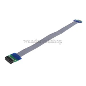PCIE 1x PCI E PCI Express 1X Riserkarte mit flexiblem Flachbandkabel 30cm - Picture 1 of 8