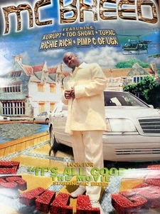 MC Breed Its All Good Album Promo Poster 1999 Flint Rap Pen & Pixel Pimp C Tupac - Picture 1 of 21