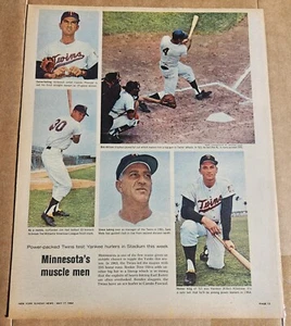 Vintage Twins Vs. Yankees Print Article "Minnesotas Muscle Men" May 17th 1964 - Picture 1 of 1